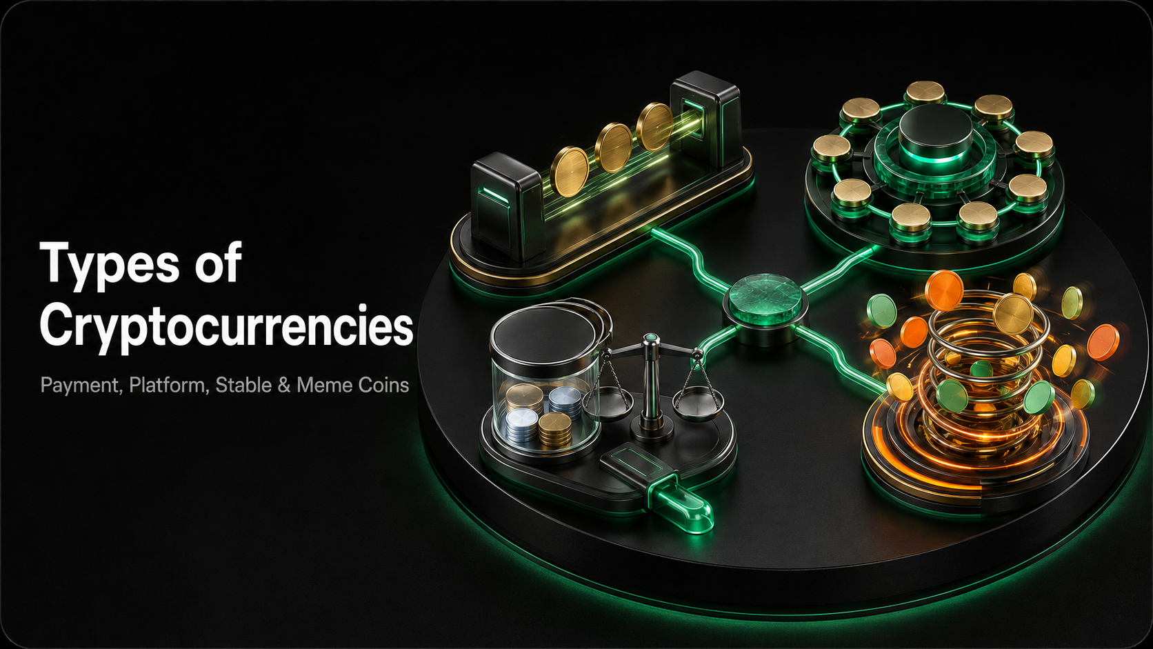 Cryptocurrency Types Explained: Payment Coins, Platform Tokens, Stablecoins, and Meme Coins